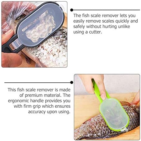 Cabilock 3pcs Scaler Scaler Scar mais escalonamento de aço inoxidável escamas de limpeza escamas de peixe escamas de pele