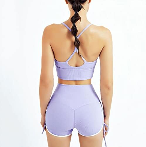 Mmllzel Womenless Women Yoga Set Sport Sport Terne de duas peças Roupas de ginástica Sportswear Sports Setes Feminino Roupas Feminino