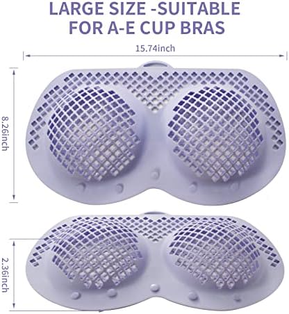 Saco de lavagem de sutiã para lavanderia, reutilizável Durável Mesh de malha de silicone Sacos de roupa para delicados, encaixam