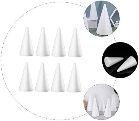 Bestoyard 24 PCs Cone Cone Decoração Branca Tornes de lenço de água Torros educacionais Brinquedos educacionais Cones de