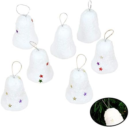 ABAODAM 30PCS BELHO BRANCO ORNAMENTO DE NATAL HNGING CRACTE Decor para decoração de Natal