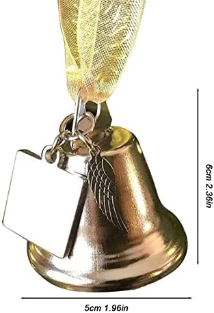 Decorações de Natal de porta penduradas no Natal Mesa popular decoração de metal dourado sino de Natal pendurado