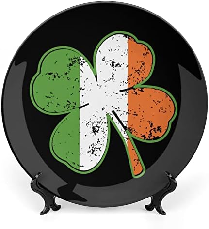 Irlanda Shamrockcustom Photo Bone China Decorativa Personalidade Cerâmica Placa Crafts Para Mulheres Masculino Presentes Com exibição