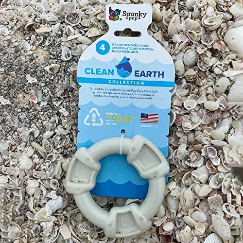 Filhote de filhote corpulento Clean Earth Recycled Bone | Feito nos EUA | Feito de garrafas de água recicladas, cinza