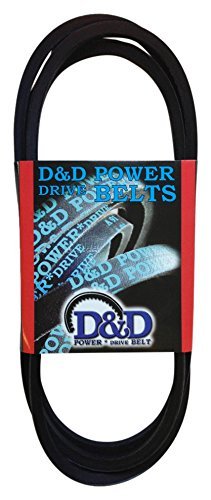 D&D PowerDrive SPZ875 V Cinturão, 10 x 875 mm LP, seção transversal de cinto SPZ, 875 mm de comprimento, borracha