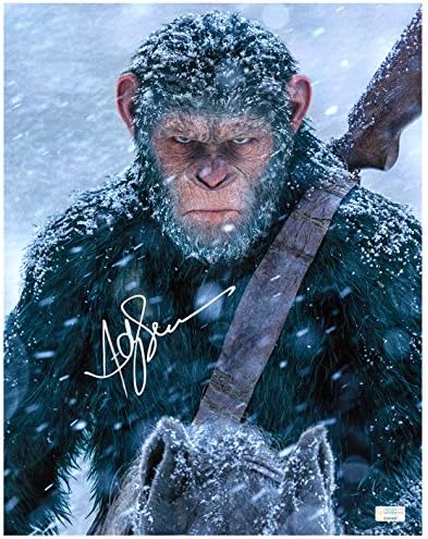 Andy Serkis autografou guerra para o planeta dos macacos 11 × 14 Caesar Photo