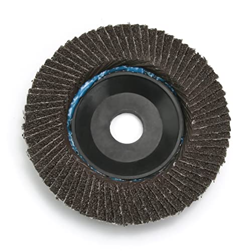 Discos de aba Auniwaig de 4 polegadas, 80 discos de lixamento de moedor de ângulo de areia, rodas de moagem de lixando discos de abrasivos de carboneto de silício com arbor