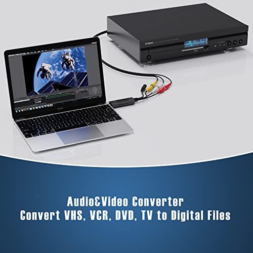 Dispositivo de carteira de captura de vídeo, captura de vídeo USB, RCA para USB Audio Video Converter, VHS Mini DV VCR