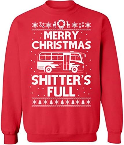 Pekatees shitters moletom completo de Natal feio moletom Feliz Natal Sweater Sweater Family Christmas Sweater