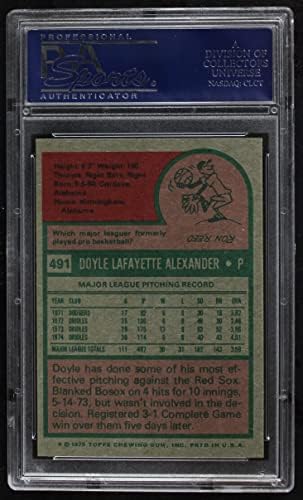 1975 Topps 491 Doyle Alexander Baltimore Orioles PSA PSA 7.00 Orioles