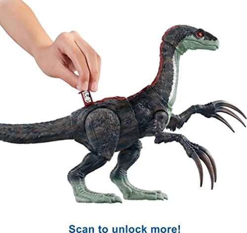 Jurassic World Toys Dominion Dinosaur Toy, Sound Slashin Therizinosaurus Figura com recurso de ataque e sons