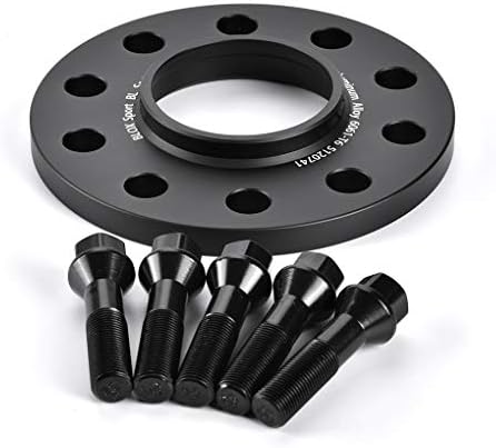 Bloxsport 4pcs 10mm PCD 5x112 CB66.5 Spacers de rodas centralizados de hub Liga de alumínio forjada 6061 T6 com parafuso