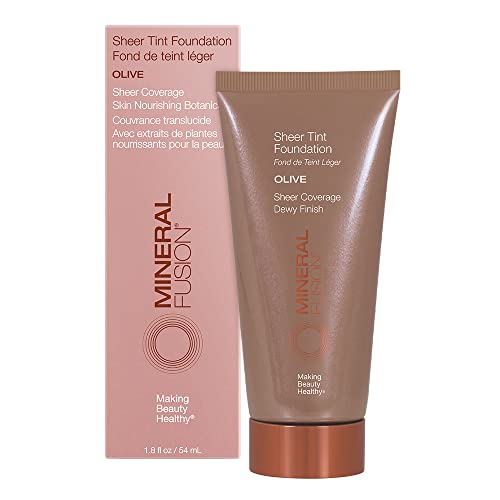 Fundação Mineral Fusion Sheer Tint, Olive, 1,8 oz