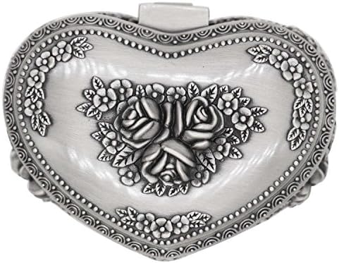 Aveson Classic Vintage Shape de jóias de jóias de metal anel Organizador de armazenamento de bugigina Presente de Natal de peito,