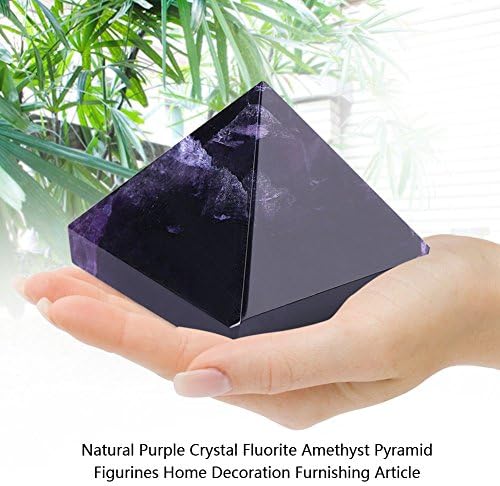 Pirâmide de ametha de diyeeni, pirâmide de cristal roxo natural com boa sorte, peso de cristal violeta, artesanato