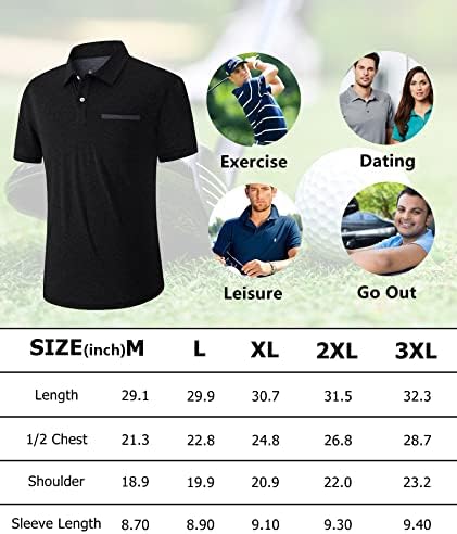 V Camas de pólo masculinas do Valanch Sport CASUAL CASual de manga curta Polo de golfe Camiseta de tênis de colarinho de colarinho