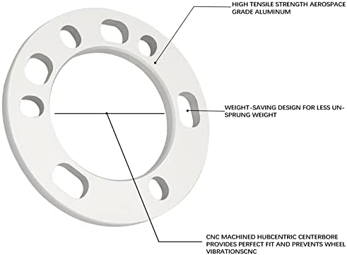 Irontek 12mm （1/2 Spacers de rodas universal Bore de 108 mm de ajuste 5x135 5x5.5 6x135 6x139.7 Padrão de garrafa 4pcs