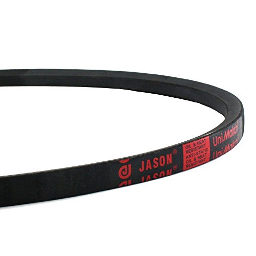 Jason Industrial B36 5L390 V-Belt, seção b/5L, borracha natural/sbr/poliéster, 39 comprimento externo, 21/32 largura superior, 13/32