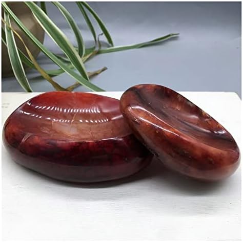 Hikje 1pcs Natural Red AGate Bowl Pedras de chá de chá de xícara de xícara de xícara de xícara de teaware ornamentos