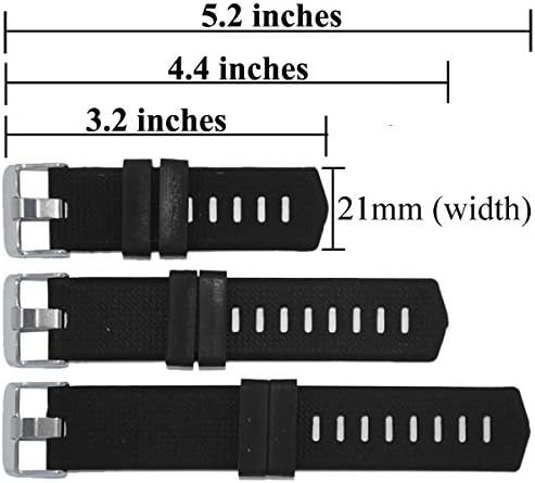 Banda de relógios de 21 mm Extenders compatíveis com Fitbit Versa/Versa 2/Versa Lite Fitbit Charge HR Fitbit Charge 2/3/4/5