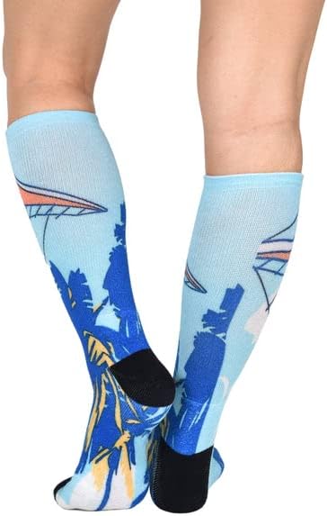 Sierra Socks - deslizando pelo paraíso, meias abstratas, meias de padrões, disponíveis em 1 par, 2 pares e 3 pares de pacotes