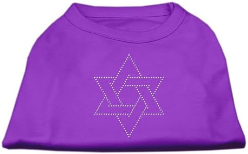 Mirage Pet Star of David Rhinestone Sleesess Shirt Xsmall - 8