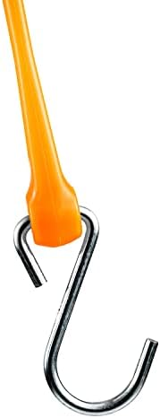 The Perfect Bungee, fabricado nos EUA, tiras de bungee de serviço laranja de 18 de segurança, ganchos triangulados, alongamento