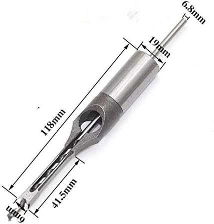 Peça 1pc Ferrilha quadrada de madeira 1pc Bit Bit Bit HSS Furso quadrado Mortise broca de cinzel Bit Bunhor Free Tool Power Tool 2