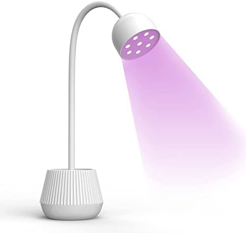 Lâmpada de unha LED sem fio Josbes sem fio, recarregável de 24w Lâmpada de unhas de 24w 360 ° Secador de unha rotativo rápido Luz de UV seca para pregos