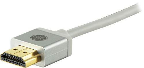 GE Ultrapro HDMI Cabo, alta velocidade, Ethernet, 8 pés. Cordão HDMI, 4K Ultra HD, Full HD 1080p, 10,2 Gbps de transferência