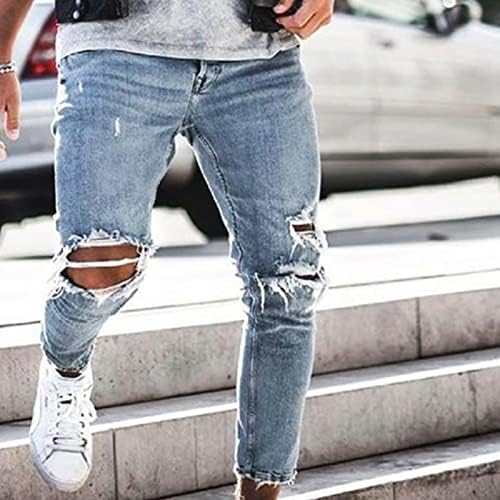 Maiyifu-gj de jeans skinny de Maiyifu-Gj Men Slim Fit Fit calça jea
