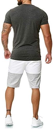 XXBR Men's Tracksuit 2 peças de verão Camiseta de manga curta e shorts Definir roupas esportivas de macacão casual