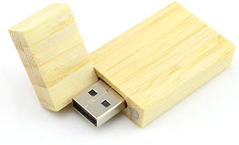 5 Pack quadrado Bamboo Wood 2.0/3.0 Usb Flash Drive USB Memória de disco USB Stick com madeira