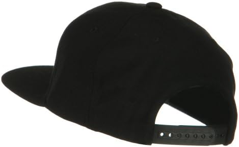 Flexfit Wool Blend Prostyle Snapback Cap - Black, XX Large