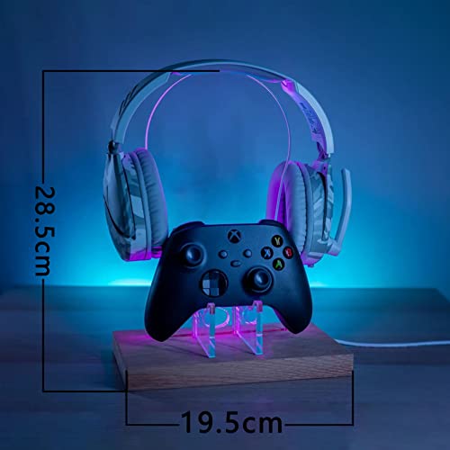 Zouwii Gaming RGB Headphones Hanger, suporte do fone de ouvido com 7 Cores Light - Headset Controler Selder, RGB LED Game