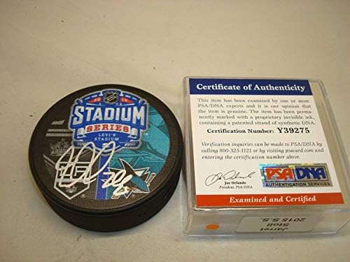 Jarret Stoll assinado Kings Stadium Series Hockey Puck Autografado PSA/DNA CoA 1A - Pucks de NHL autografados