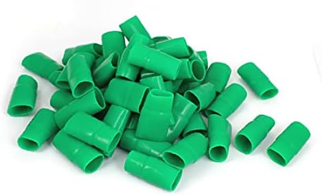 X-Dree 100pcs verde PVC 150mm2 Crimp Terminal Fio Fio Firld Sleeve Protecte as tampas isoladas (novo LON0167 100pcs verde PVC 150mm2