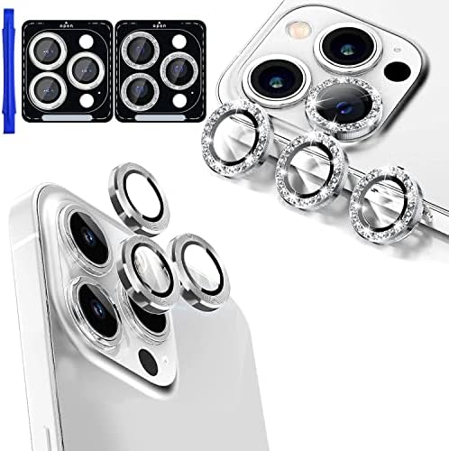 Ferilinso [3+3 pacote] Para iPhone 14 Pro & iPhone 14 Pro Max Camera Lens Acessórios Protetor Capas Capa de Titanium