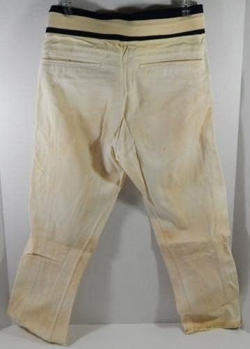 1985 Houston Astros Jim Pankovits #20 Game usou calças brancas 32-25 DP25297 - Jogo usado calças MLB usadas