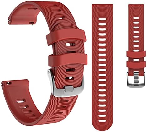 HAODEE 20mm Sport Silicone Watch Band Strap for Garmin Forerunner 245 245m 645 Vivoativo 3 Vivomove HR Smart Bracelet Pulseira