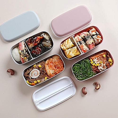 Lancheira portátil para crianças Escola Microondas Plástico Bento Caixa de bento japonês Salada Comida Fruta Comida Caixa de