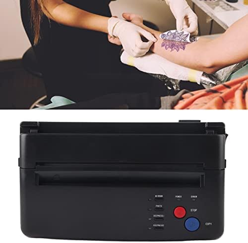 Máquina de transferência de estêncil de tatuagem, mini impressora térmica da copiadora, impressora portátil de estêncil de estêncil de tatuagem térmica A5 A4 Print
