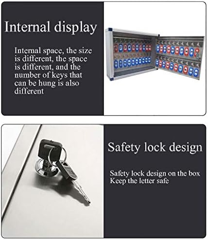 Gabinete de trava segura do gabinete de chave QULACO Gabinete de tecla, tecla de parede de chave de aço inoxidável Caixa de parede