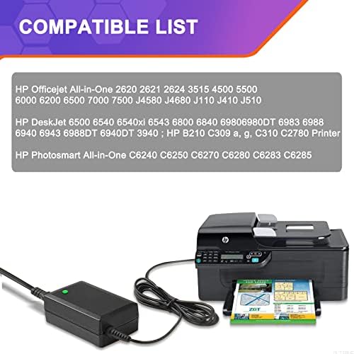 Adaptador da impressora 32V 1560mA para HP OfficeJet 4500 6500 6000 7500A 7612 J4550 J4540 C5180 Photosmart D110 B210 C4750 C7280