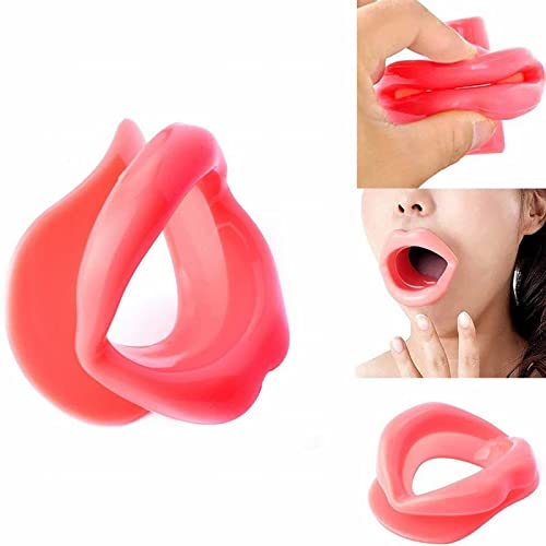 Kuangmeix Face Slim Exerciser Silicone Face elevando o músculo da boca dos lábios apertando a ferramenta Anti-Riuste Fit