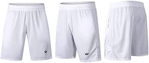 Treino leve de 3 pacote masculino do Inkpoo, executando shorts atléticos com bolsos calças curtas secas rápidas para treinar a academia atlética