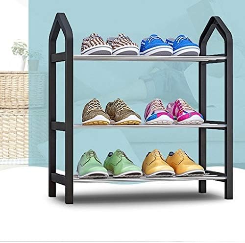 TAZSJG Modern Minimalist Shoes Organizador Home Tubo de aço inoxidável fácil de instalar Sapatos de móveis de super armazenamento