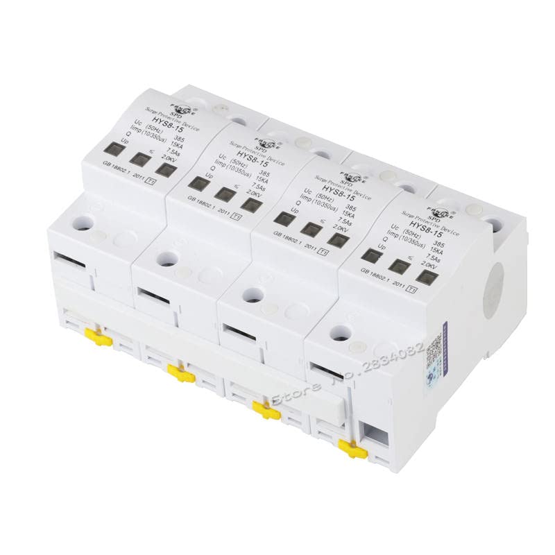 385V 15KA 4 P 4 Pole SPD Proteção Proteção Proteção Proteção de baixa tensão Dispositivo Hys8-15 Proteção de 50Hz