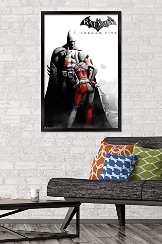 Trends International DC Comics Video Game - Arkham City - Poster da parede de arte -chave, 22.375 x 34, versão emoldurada preta