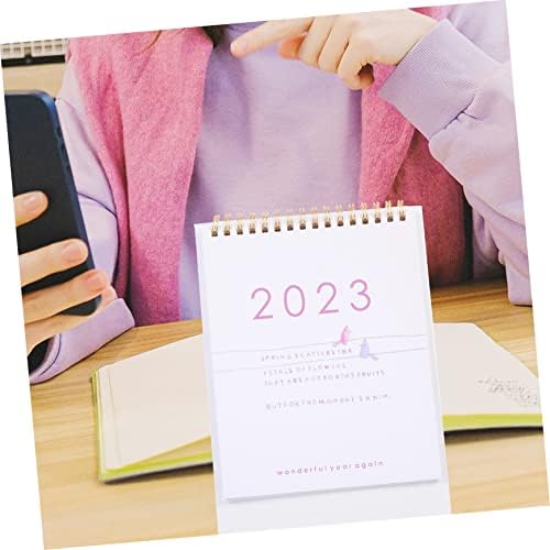 TOFFICU 2PCS 2023 2023 Desk de calendário de calendário da mesa Decore Decore Dining Sala Decoração 2023 Calendário